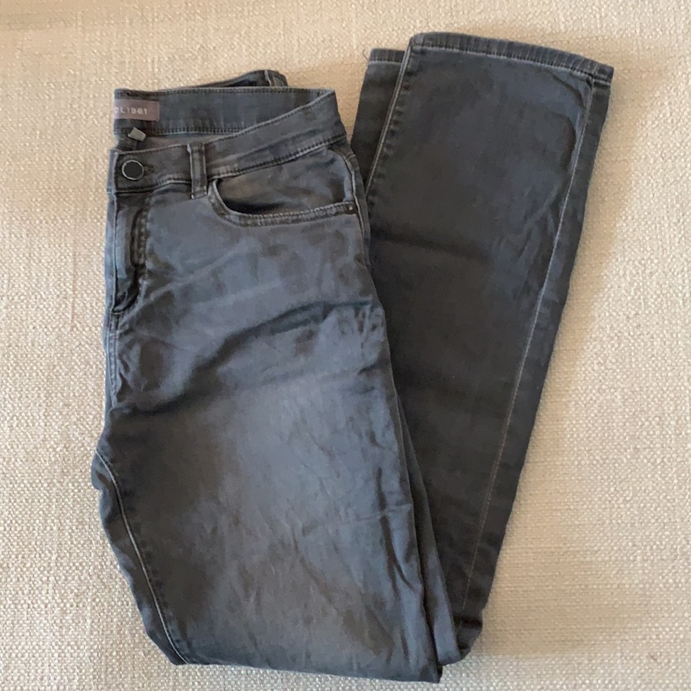 DL 1961 Boys Slim Hornet Jeans in Gray. Size 16. - Picture 2 of 4